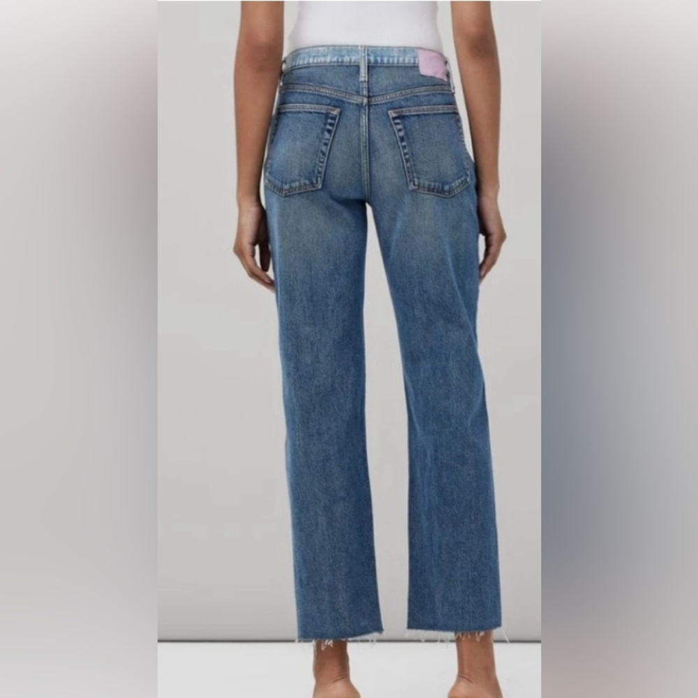 Rag & Bone Women’s Casey Two-Tone High-Rise Ankle Flare Jeans Size 26 - Picture 2 of 6